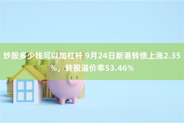 炒股多少钱可以加杠杆 9月24日新港转债上涨2.35%，转股溢价率53.46%