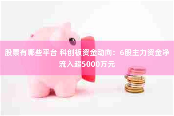 股票有哪些平台 科创板资金动向：6股主力资金净流入超5000万元